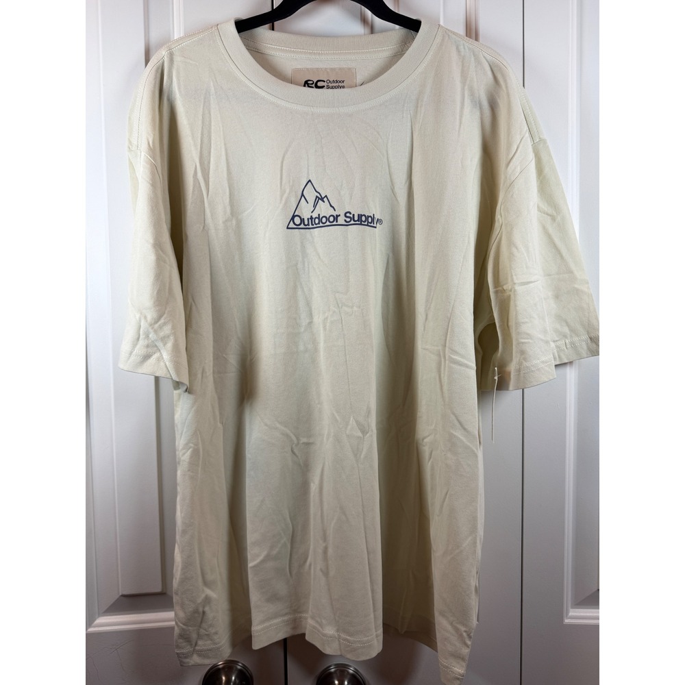 RC Outdoor Supply Mens Tan Mountain Graphic T-Shirt Large NWT